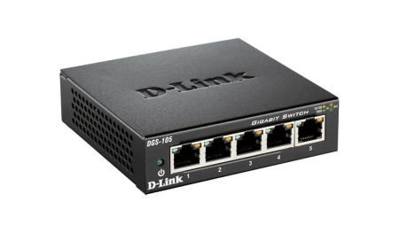 D-Link (DGS-105) - 5-Port Gigabit Switch - B1