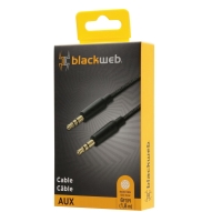 Blackweb 3.5mm AUX Cable - Braided - 6ft