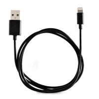 onn. Charge & Sync Cable - Lightning (Black) - 3ft